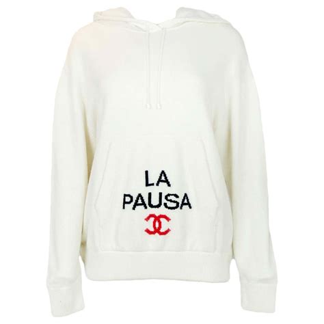 chanel la pausa hoodie|Chanel 2019 La Pausa Sweater .